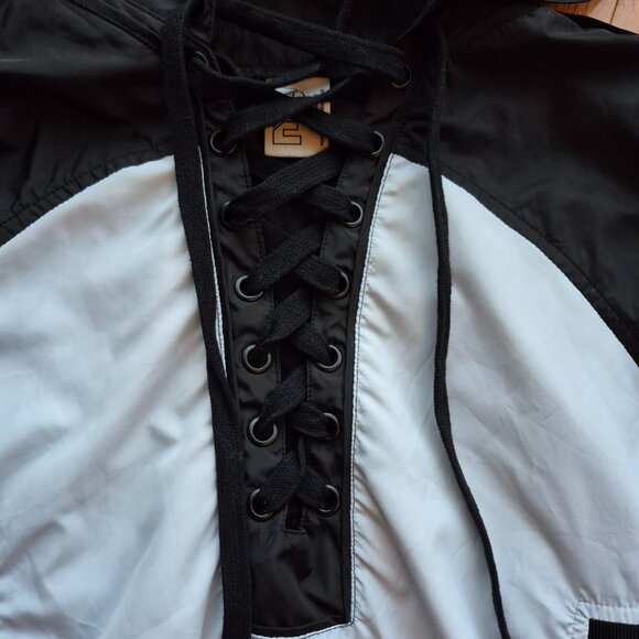 P.E Nation Race Ready Jacket Women’s S Half Lace Up Pull Over Hood Windbreaker - Picture 5 of 16